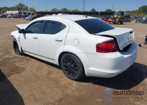 2014 Dodge Avenger Se from USA, damaged, VIN 1C3CDZAB0EN143566